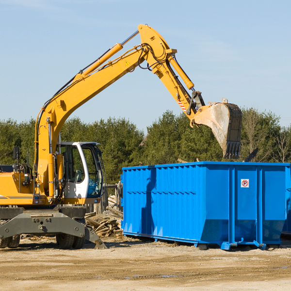 are there any restrictions on where a residential dumpster can be placed in Troy